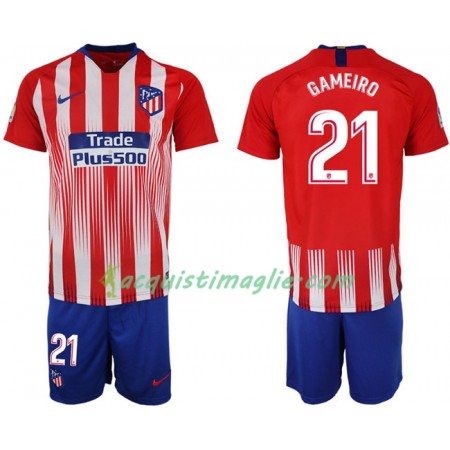 Divisa di Calcio Atlético Madrid GAMEIRO 21 Bambino Prima 2018/2019